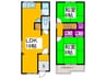 深井北町一戸建貸家 2LDKの間取り