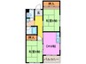 沢良宜東町薩摩マンション２号棟 2DKの間取り