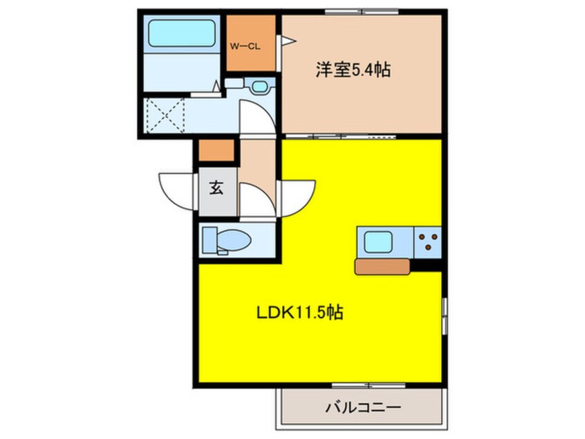 間取図 ル・シャン・ドゥ・フルール