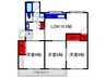 公社清和台住宅14号棟(305) 3LDKの間取り