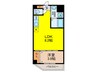 リックス天王寺南（404） 1LDKの間取り
