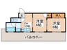 タカイレジデンス 2DKの間取り