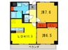 グランデフィオ－レ 2LDKの間取り