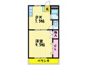 河正ハイツの間取図