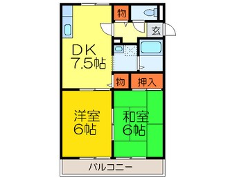 間取図 クリ－ンハイツＢ棟