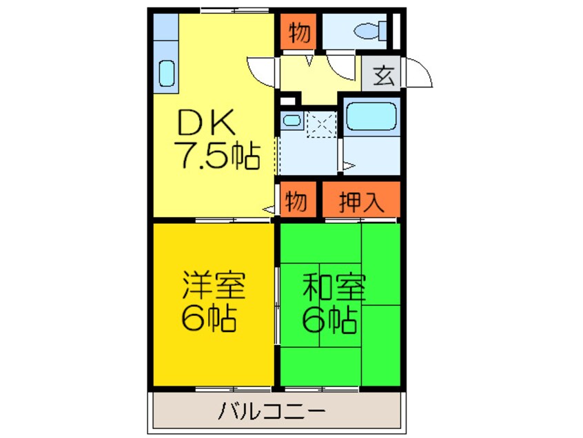 間取図 クリ－ンハイツＢ棟