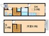 エスポワ－ル西出 1DK+Sの間取り