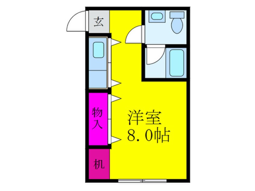 間取図 リバ－サイド光栄