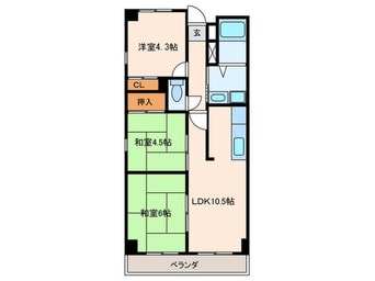 間取図 リバーガーデン藤