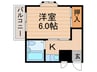 フロンティア長尾Ⅱ 1Kの間取り