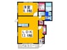 パライソ 1LDKの間取り