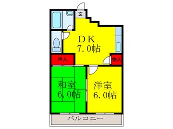 間取図 メゾン茨木(318)