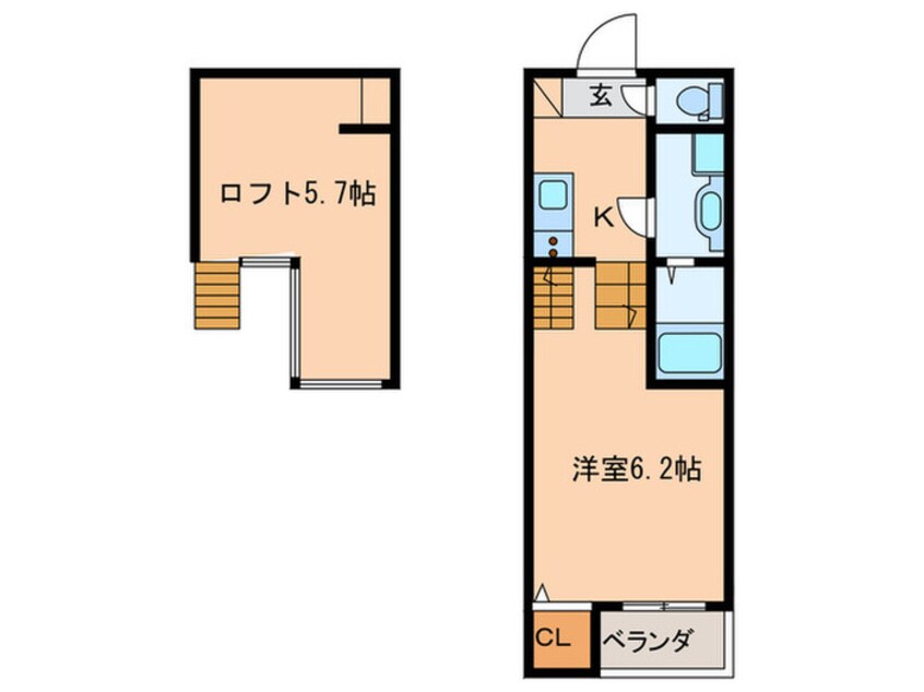 間取図 ハーモニーテラス喜連