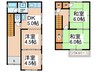 春木大国町貸家 4DKの間取り