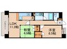 アルス四条室町(402) 2LDKの間取り