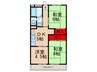 寺田ハイツ 3DKの間取り