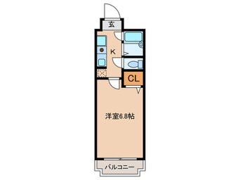 間取図 ﾉﾙﾃﾞﾝﾊｲﾑﾘﾊﾞｰｻｲﾄﾞ天神橋Ｂ棟