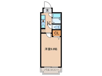 間取図 ﾉﾙﾃﾞﾝﾊｲﾑﾘﾊﾞｰｻｲﾄﾞ天神橋Ｂ棟