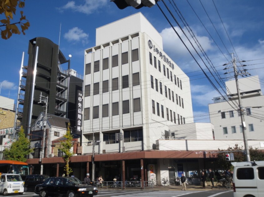 京都中央信用金庫出町支店(銀行)まで450m 第２百合マンション