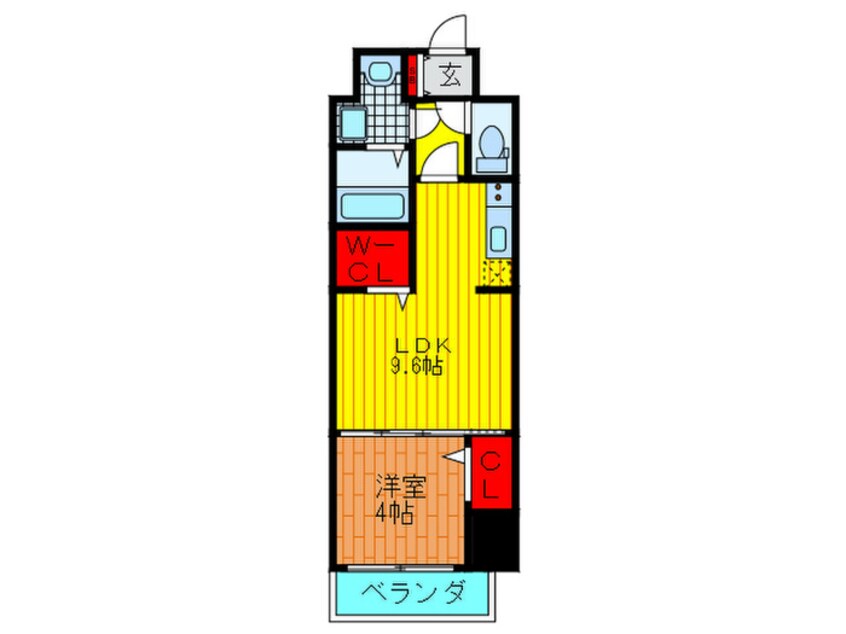 間取図 ハイフェンス京橋