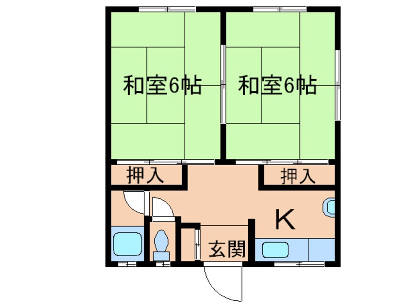 間取図 臼井アパ-ト