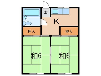 間取図 臼井アパ-ト