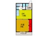 タイガ－マンション 1DKの間取り