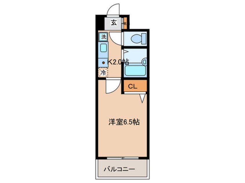 間取図 HOPE CITY 天神橋 B棟