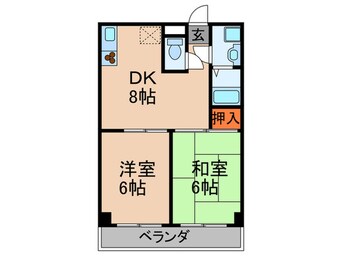 間取図 コスモス２１パ－トⅡ