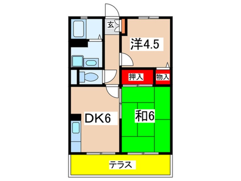 間取図 コーポバンブーバレー