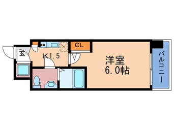 間取図 ｴｽﾘｰﾄﾞ梅田ｸﾞﾗﾝﾉｰｽ(916)