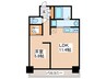 グレイスフル桜川 1LDKの間取り
