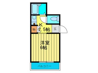 間取図 サンティール太子橋駅前