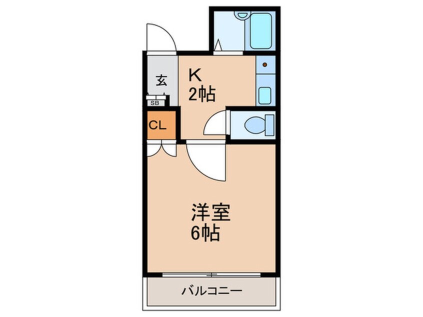 間取図 サンティール太子橋駅前