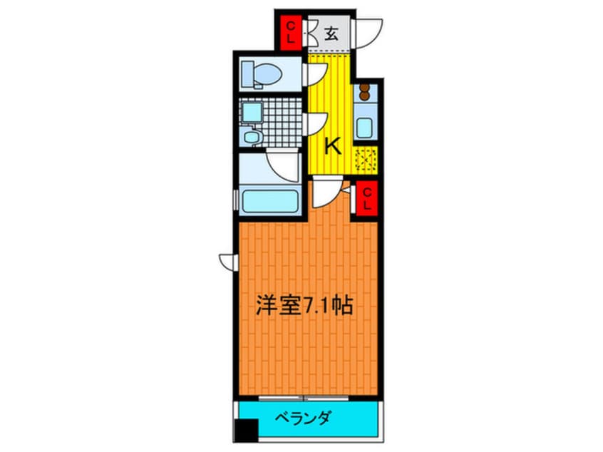 間取図 エスティメゾン京橋