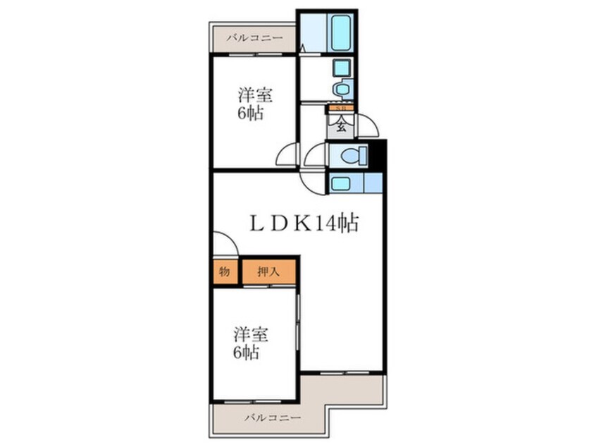 間取図 グランドール桂