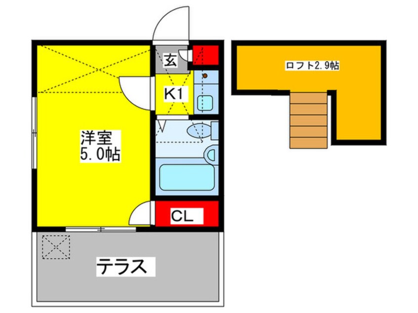 間取図 ハッピ－ヒルズ喜里川