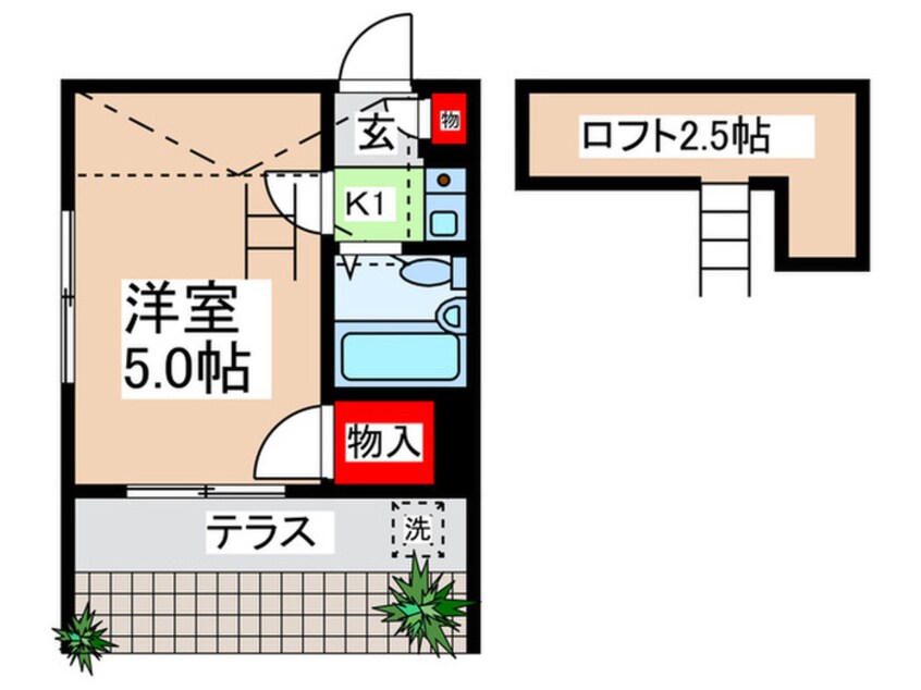 間取図 ハッピ－ヒルズ喜里川