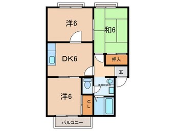 間取図 コ－ポアワジ王塚台