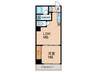 CITY SPIRE立売堀 1LDKの間取り