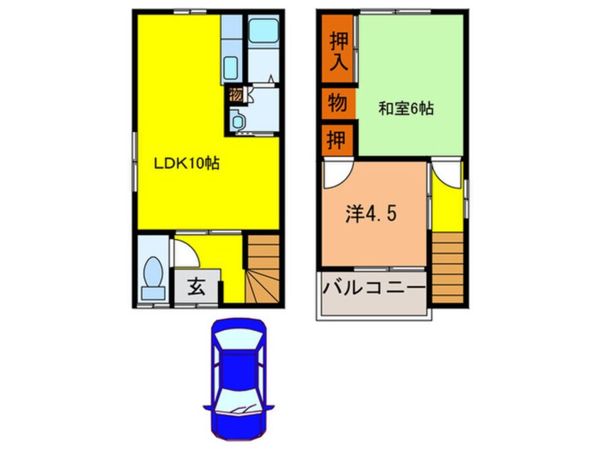 間取図 松井様貸家