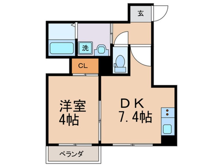 間取図 プログレーッソ西ノ京