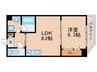 アシェンダ 1LDKの間取り