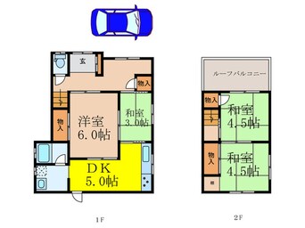 間取図 桜町一丁目貸家