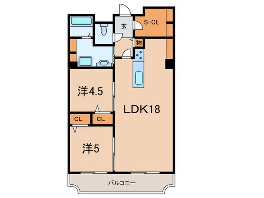 間取図 松風公園アーバンライフ(406)