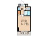 ストリ－ム江坂 1Kの間取り