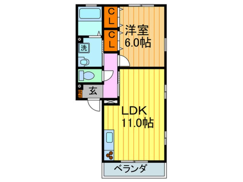 間取図 エルツインＢ棟