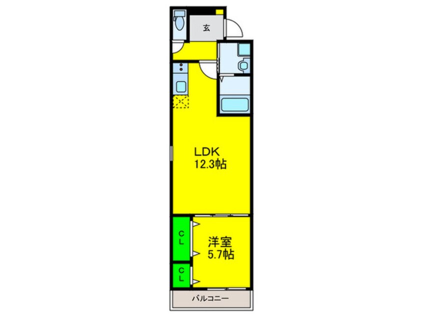 間取図 フジパレス浜寺昭和町