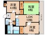 シャルム弓木 3LDKの間取り