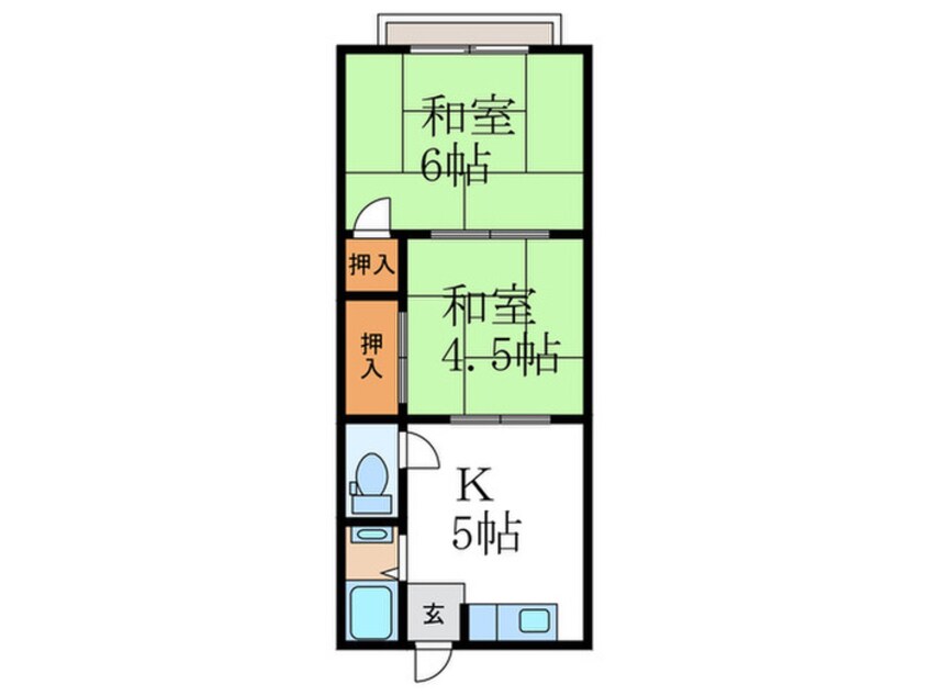 間取図 コリーナ西小路